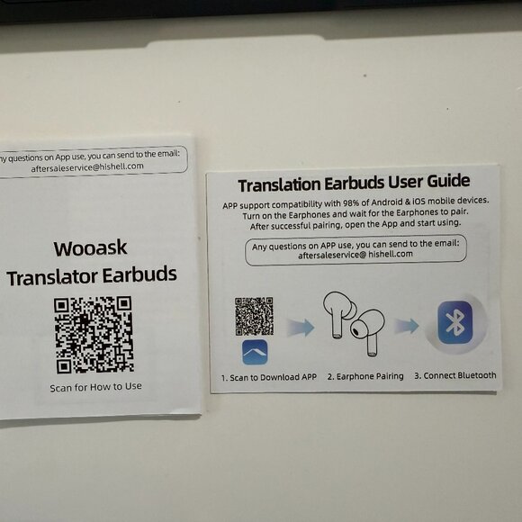 Wooask open sports headphones translator earbuds - Picture 2 of 5